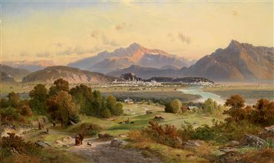 Josef Mayburger : View of Salzburg from North